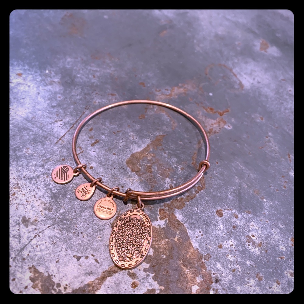 Alex and Ani rose gold daughter bracelet